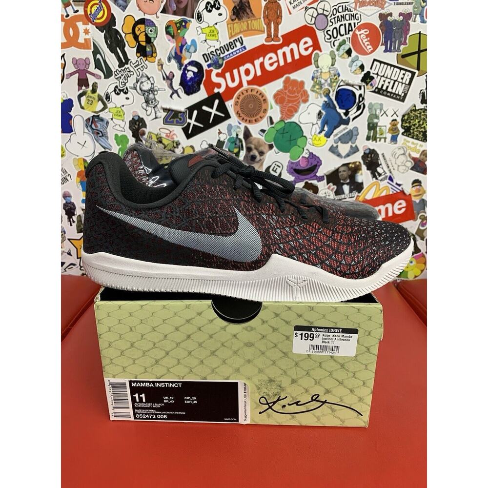 Size 10.5 - Kobe Mamba Instinct Anthracite Black 100% Authentic!